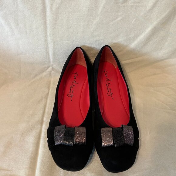 Pas de Rouge Black Suede Metallic Wedge - Picture 1 of 4